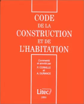 Couverture du produit · Code de la construction et de l'habitation 2000 (ancienne édition)