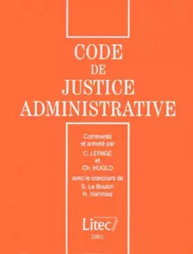 Couverture du produit · Code de la justice administrative (ancienne édition)