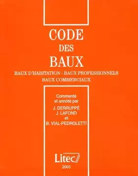 Couverture du produit · Code des baux 2001 (ancienne édition)