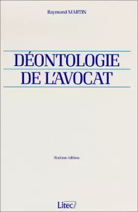 Couverture du produit · Déontologie de l'avocat