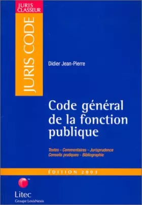 Couverture du produit · Code général de la fonction publique 2003 (ancienne édition)