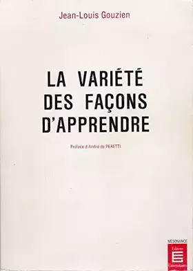 Couverture du produit · La variété des façons d'apprendre (Mésonance)