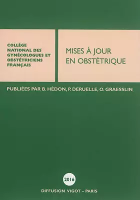 Couverture du produit · Mises à jour en obstétrique 2016
