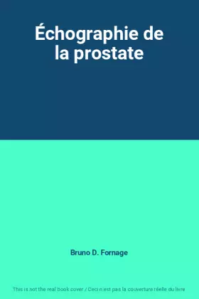 Couverture du produit · Échographie de la prostate