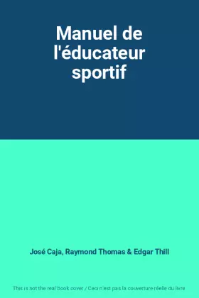 Couverture du produit · Manuel de l'éducateur sportif