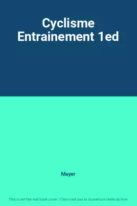 Couverture du produit · Cyclisme Entrainement 1ed