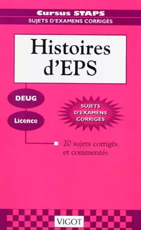 Couverture du produit · Sujets corrigés sur l'histoire de l'EPS