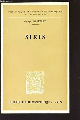 Couverture du produit · Siris, traduction par P. Dubois