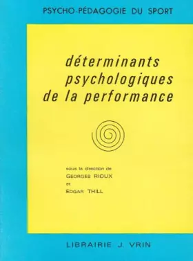 Couverture du produit · Les déterminants psychologiques de la performance