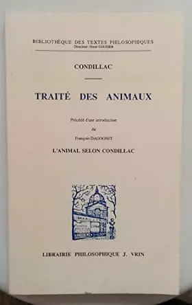 Couverture du produit · Traité des animaux