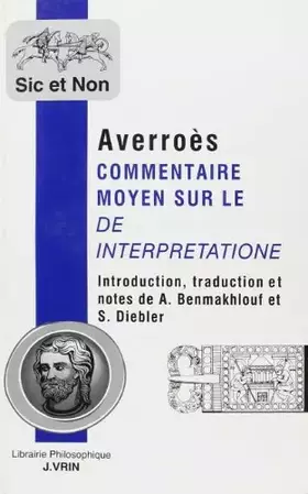 Couverture du produit · Commentaire moyen sur le De Interpretatione