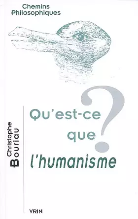 Couverture du produit · Qu'est-ce que l'humanisme?