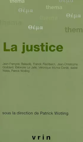 Couverture du produit · La Justice