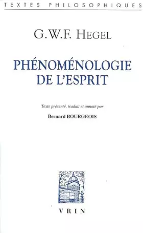 Couverture du produit · Phénoménologie de l'esprit