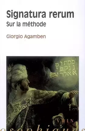 Couverture du produit · Signatura Rerum. Sur la Méthode