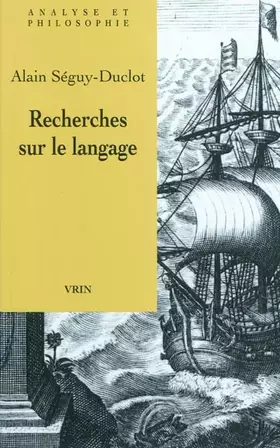 Couverture du produit · Recherches sur le langage