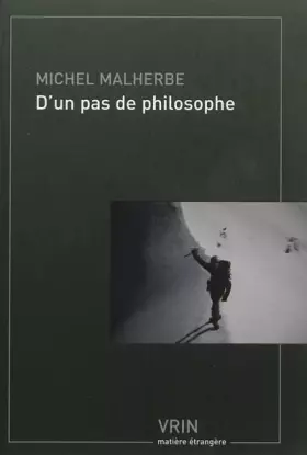 Couverture du produit · D'un pas de philosophe