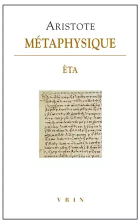 Couverture du produit · Metaphysique - Livre Èta