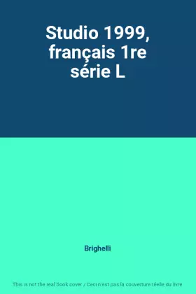 Couverture du produit · Studio 1999, français 1re série L