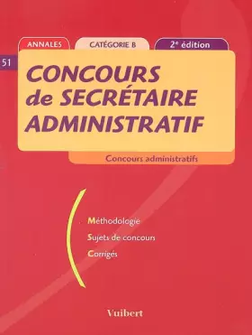 Couverture du produit · Concours de secrétaire administratif