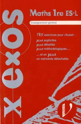 Couverture du produit · Mathématiques, 1re ES