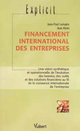 Couverture du produit · Financement international des entreprises