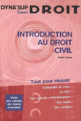 Couverture du produit · Introduction au droit civil
