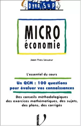 Couverture du produit · La microéconomie