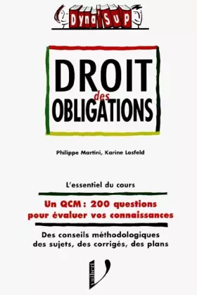 Couverture du produit · Le droit des obligations