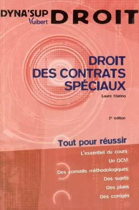 Couverture du produit · Droit des contrats spéciaux