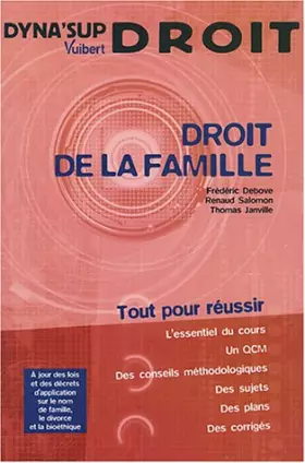Couverture du produit · Droit de la famille