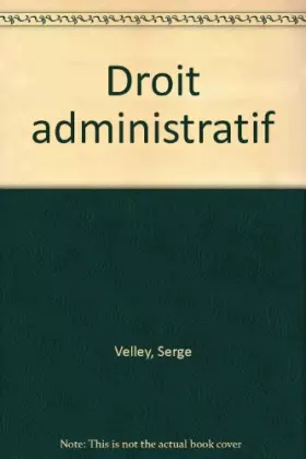Couverture du produit · Droit administratif