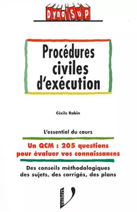 Couverture du produit · Procédures civiles d'éxécution