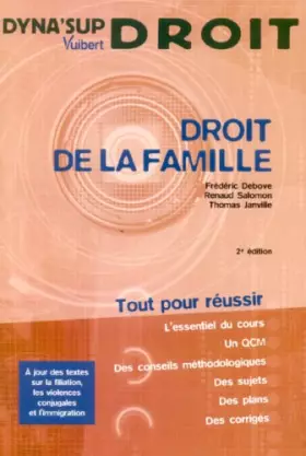 Couverture du produit · Droit de la famille