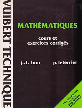 Couverture du produit · Mathematiques Iut/Bts. Cours Et Exercices