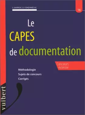 Couverture du produit · CAPES externe de Documentation