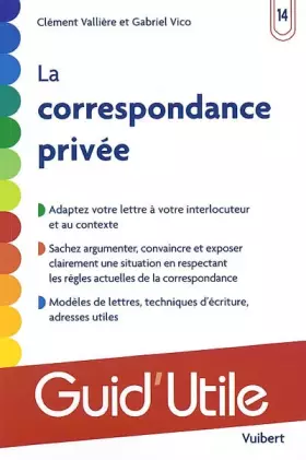 Couverture du produit · La correspondance privée