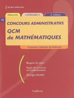 Couverture du produit · QCM de mathématiques : Concours administratifs