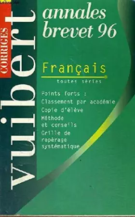 Couverture du produit · Francais Brevet. Corriges