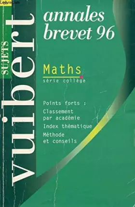 Couverture du produit · annales brevet*