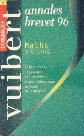 Couverture du produit · MATHEMATIQUES BREVET. Corrigés