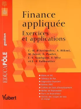 Couverture du produit · Finance appliquée : Exercices et applications