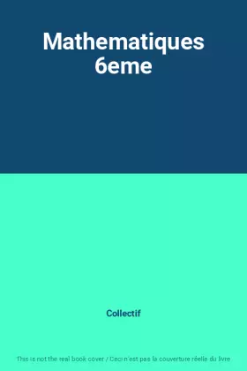 Couverture du produit · Mathematiques 6eme