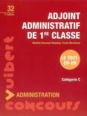 Couverture du produit · Adjoint administratif de 1e classe