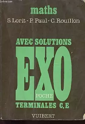 Couverture du produit · Mathématiques, terminales C et E