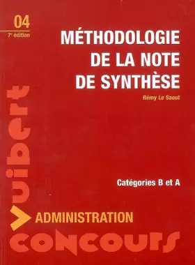 Couverture du produit · Méthodologie de la note de synthèse : Catégories A et B