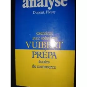 Couverture du produit · Analyse : Exercices avec solutions