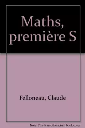 Couverture du produit · Mathématiques, 1ère série S
