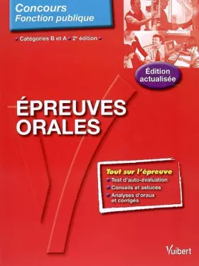Couverture du produit · Epreuves orales - Entrainement - Catégories A et B
