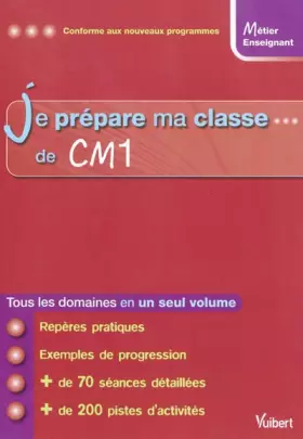 Couverture du produit · Je prépare ma classe de CM1
